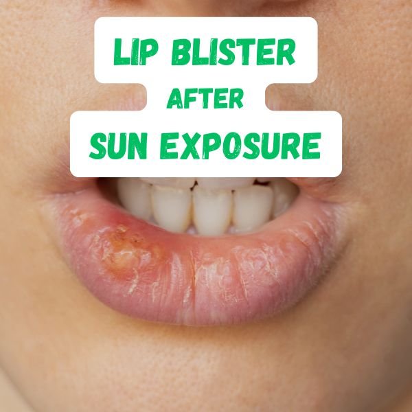 Lip Blister After Sun Exposure